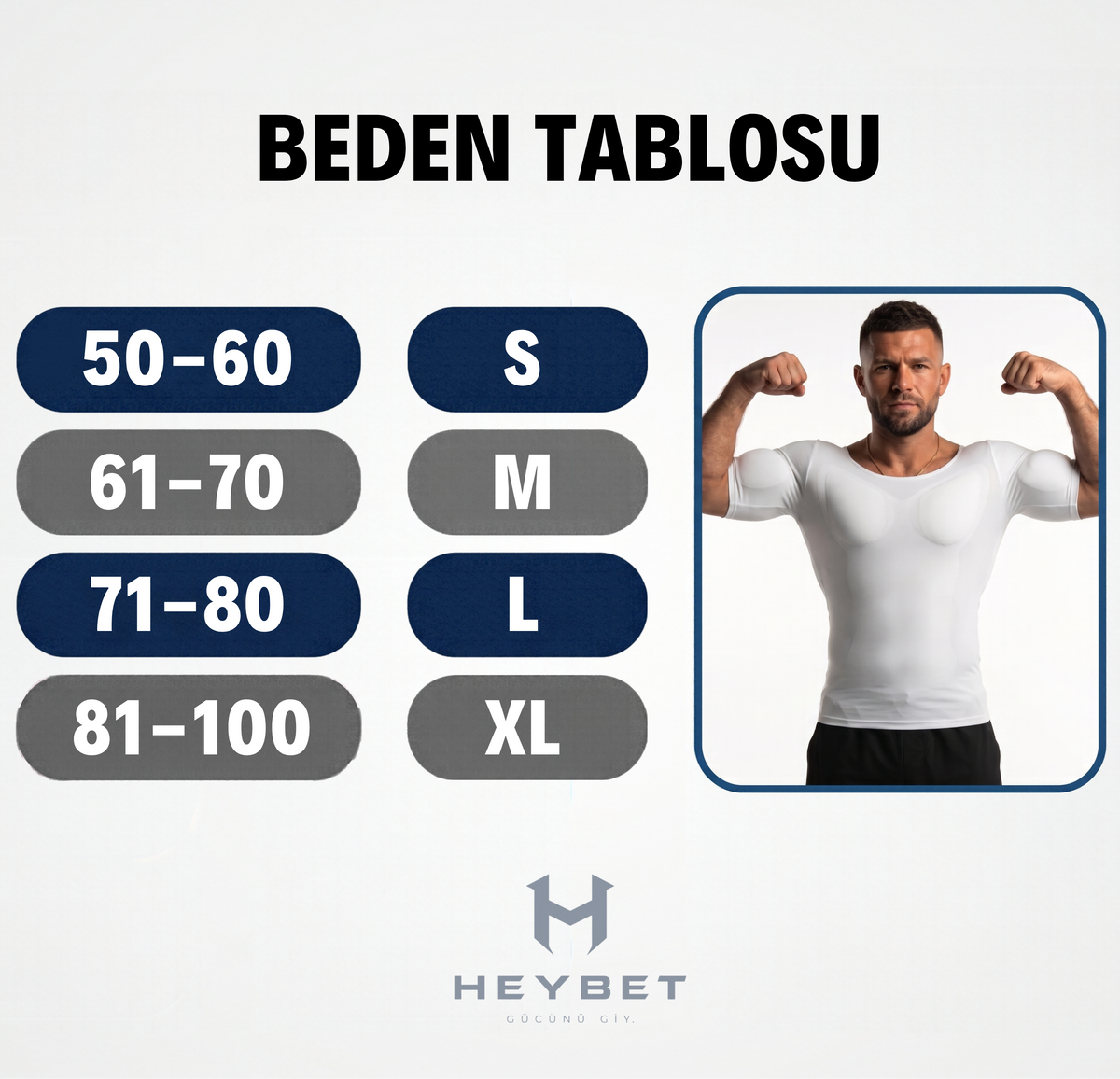 HEYBET – Kaslı Görünüm Sağlayan Dolgulu Siyah Erkek Tişörtü